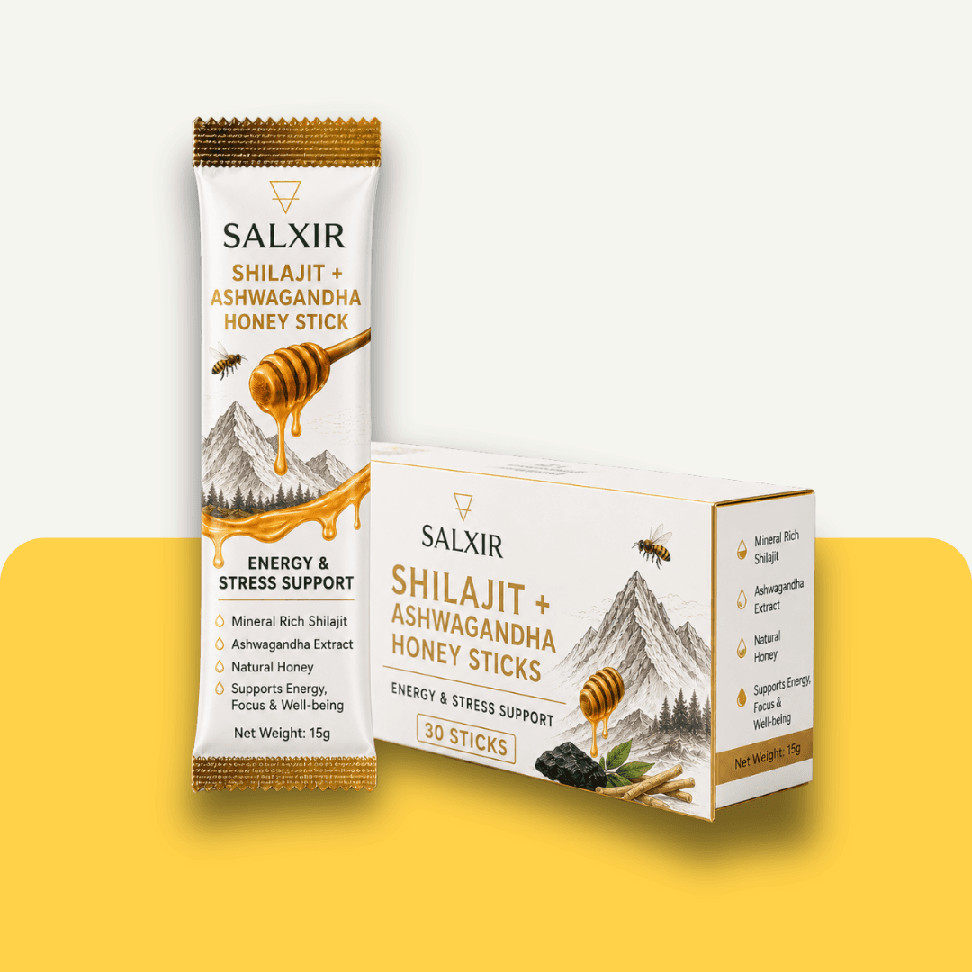 Shilajit + Ashwagandha Honey Sticks